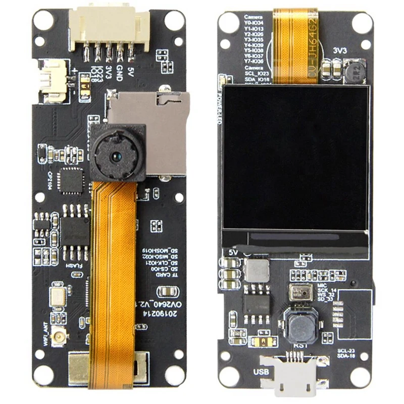T Камера плюс Esp32 Dowdq6 8 Мб Spram модуль Ov2640 1 3 дюймов Дисплей сзади Камера|Модули
