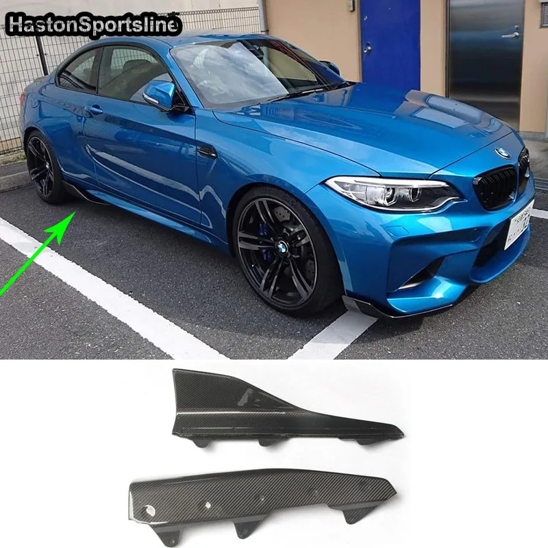Боковые юбки F87 M2 задние разветвители из углеродного волокна для BMW 2016-2019 м стиль