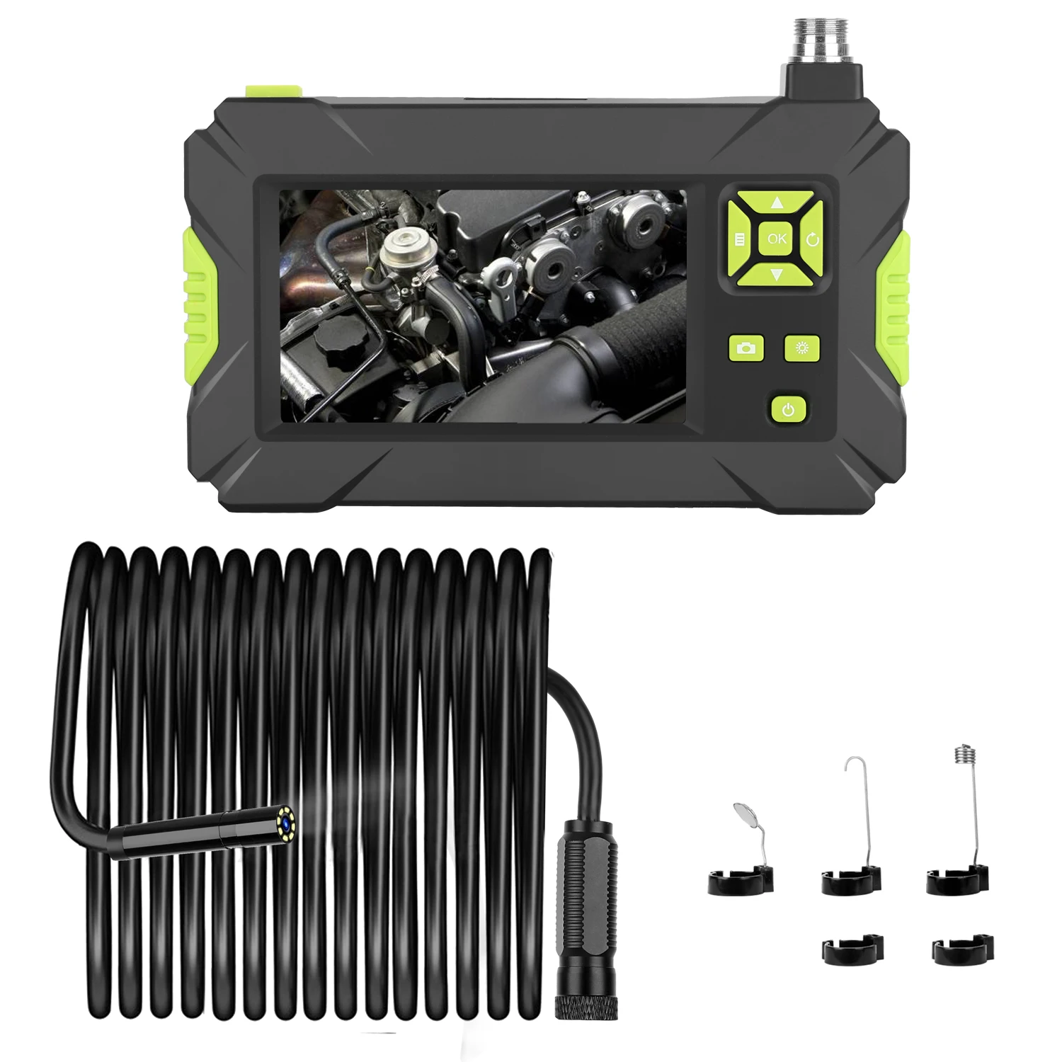 

4.3 Inch Handheld Endoscope Camera LCD Color Screen 1080P Home Industrial Inspection Endoscopes with 8 LEDs with Battery