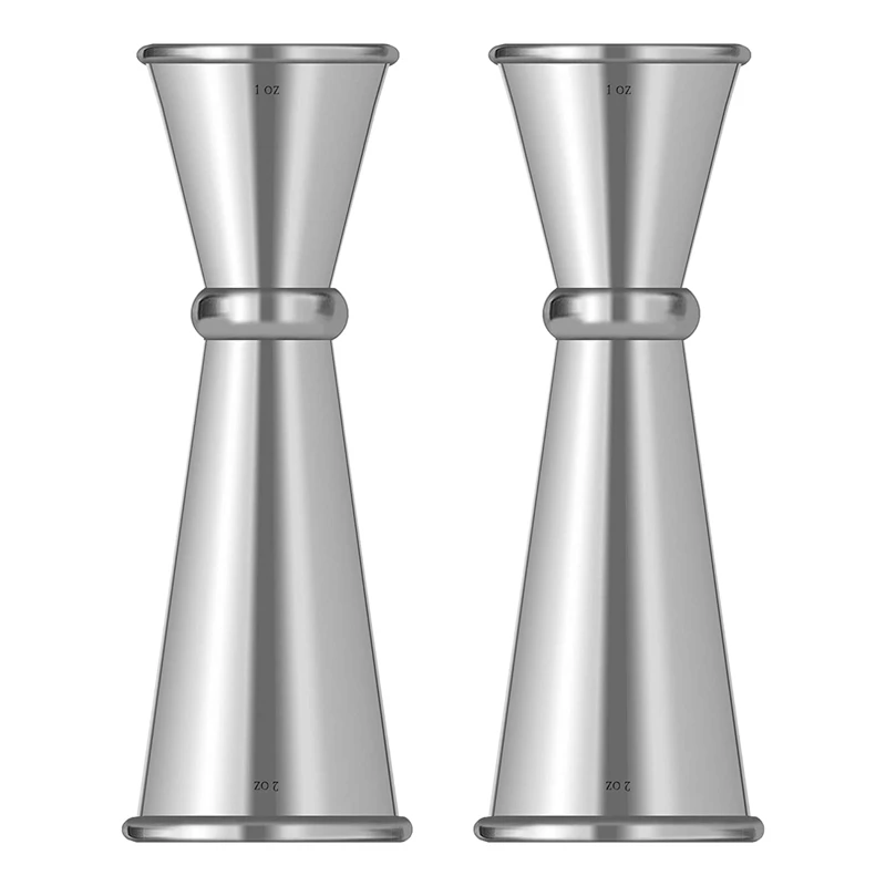 2 шт. двойной шейкер для коктейля набор джиггеров из нержавеющей стали мерный