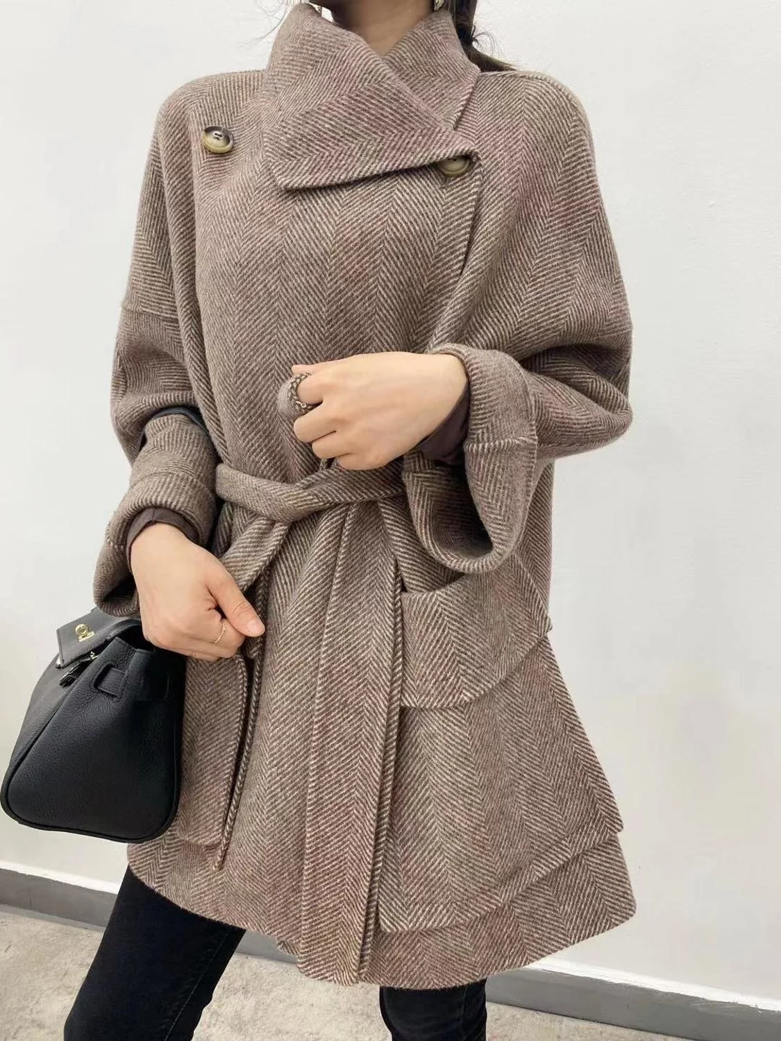 

SHZQ Женское шерстяное пальто, зимнее новое пальто, корейская мода, Топ Joker