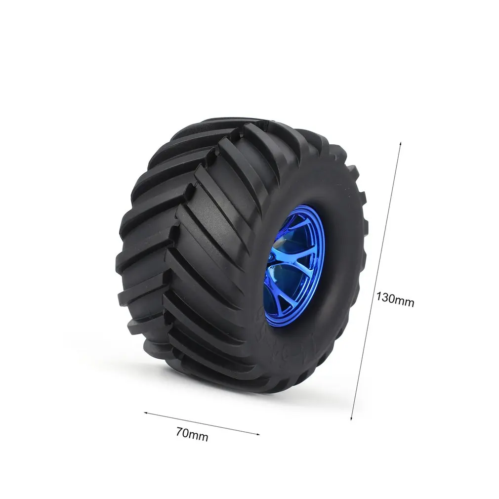 

AUSTAR 4*Wheel 1:10 AX-3003/ 4 130mmTire for RC BigFeet AX-3002 RimRubber Tyre 125mm PlasticHub for BigfootMonster Truck HSP HPI