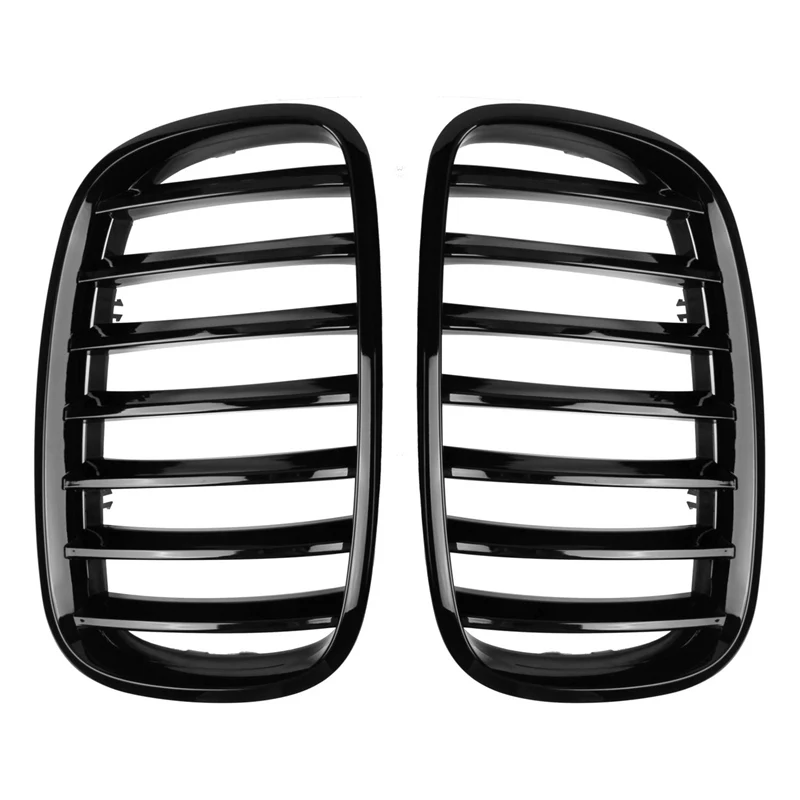 

Car Gloss Black Front Bumper Intake Kidney Grills Grille for BMW E70 E71 X5 X6 2007-2013