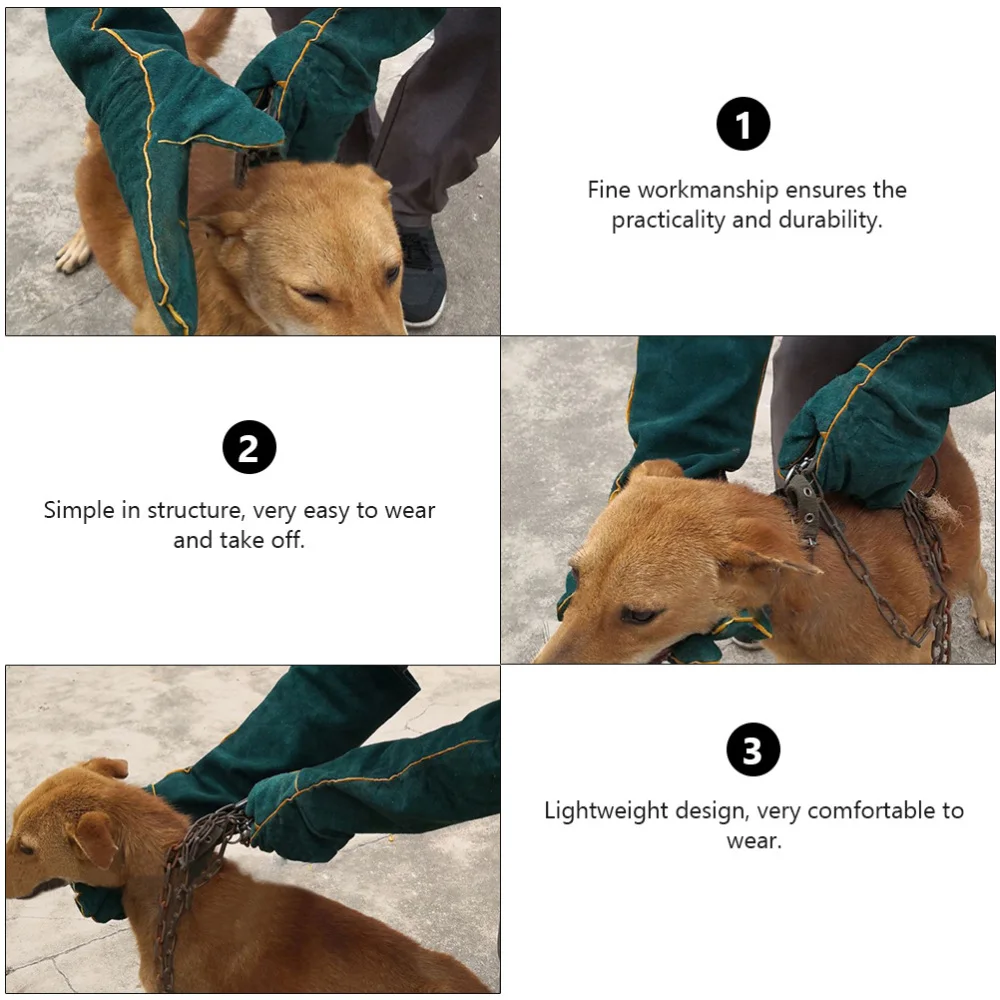 

1 Pair Pet Playing Protective Reptile Pet Bite Resistant Protective Glove