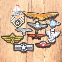 wings propeller eagle boat grimace air force icon embroidery applique patch for clothing diy sew up badge on the backpack