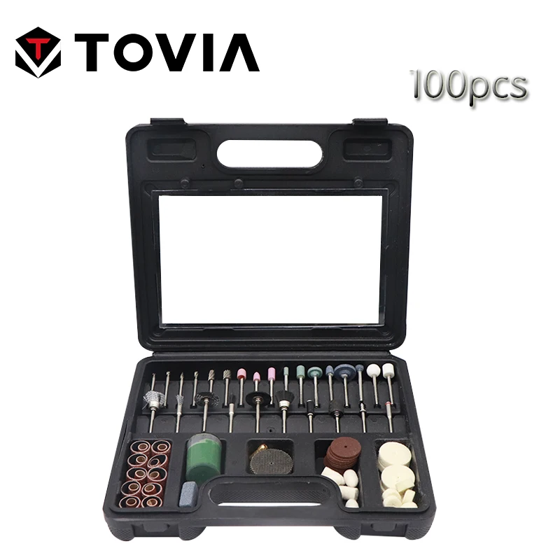 TOVIA dremel аксессуары дремель насадки на 100 шт. шлифовальные принадлежности