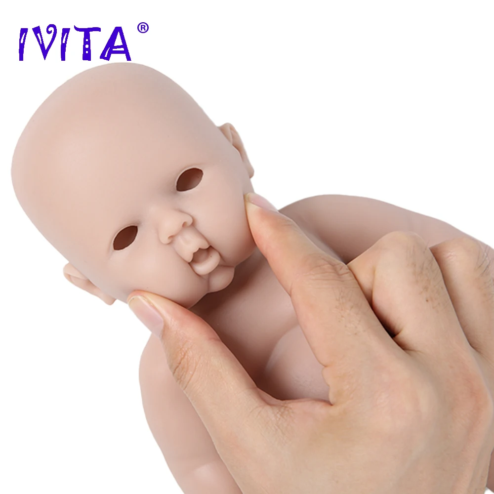 IVITA WB1505 12 дюймов 1100 г 100% полностью силиконовая кукла реборн неокрашенные