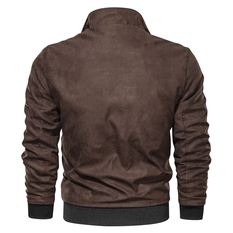 Мужская куртка бомбер Осень зима 2019 повседневная со стоячим воротником пальто с