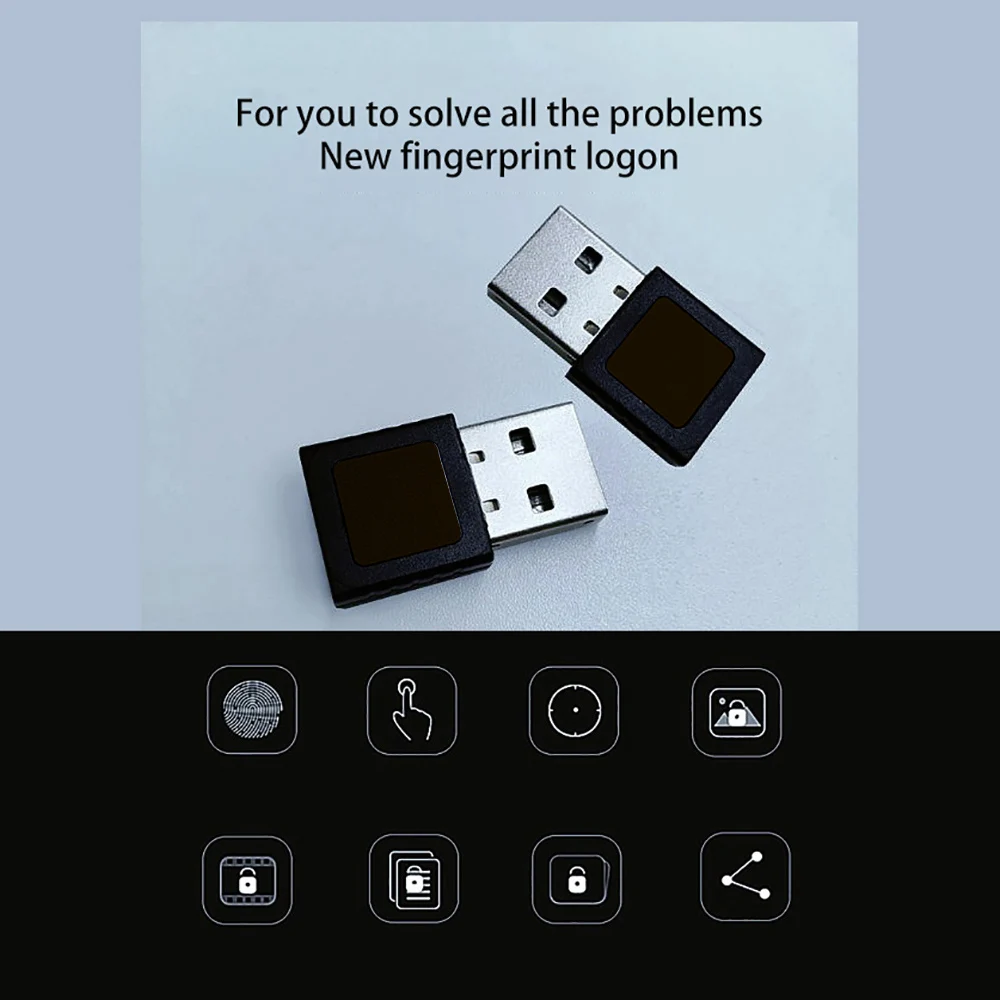 Считыватель отпечатков пальцев Mini USB для Windows 7 8 10 Touch мульти биометрический ключ