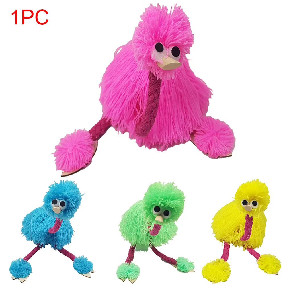 2 шт Кукла деревянная кукла ручной работы традиционная форма страуса веревка