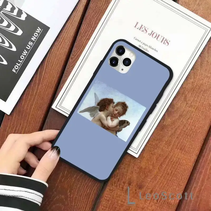 

Renaissance art Painting Phone Case for iPhone 11 12 pro XS MAX 8 7 6 6S Plus X 5S SE 2020 XR Soft silicone