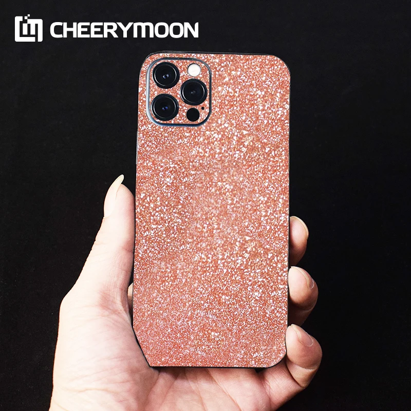 

Luxury Glitter Front+Back Decorative Film For iPhone 12 11 PRO MAX mini XR SE2 XS iPhone7 8 6s 6 Plus Protector Back Stickers