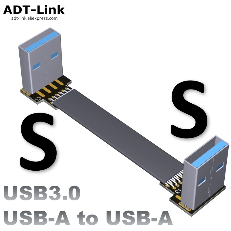 FPV USB 3.0 Type-A 90 градусов адаптер 5 см-3 0 см FPC плоский кабель 20pin для мультикоптера