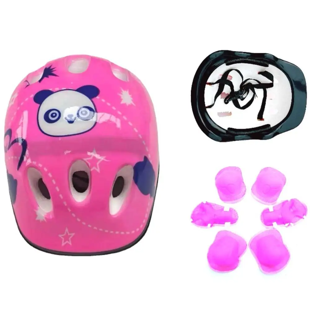 

7 шт./компл. комплект защитного снаряжения для катания на коньках, шлем, Защитные Налокотники, защита для велосипеда, скейтборда, защита для д...