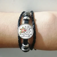 2019 new i love you deeply death like wilderness love you unbeatable rope leather braided bracelet letter bracelet