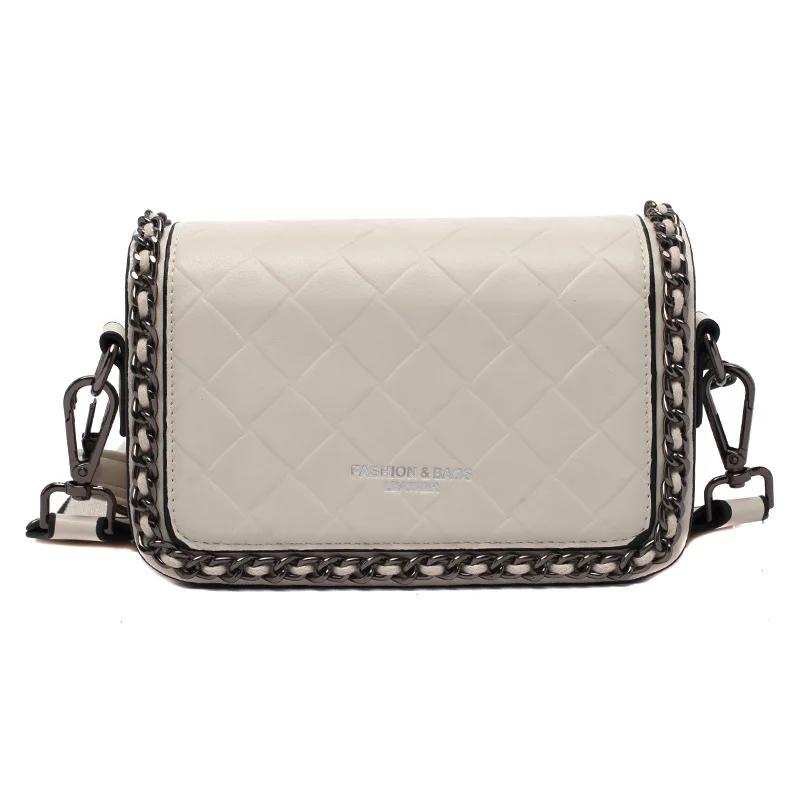 

Women Bags 2021 New Fashion Diamond Lattice Chain Small Square Bag Girls Casual Shoulder Crossbody Bag Flap Purses And Handbags