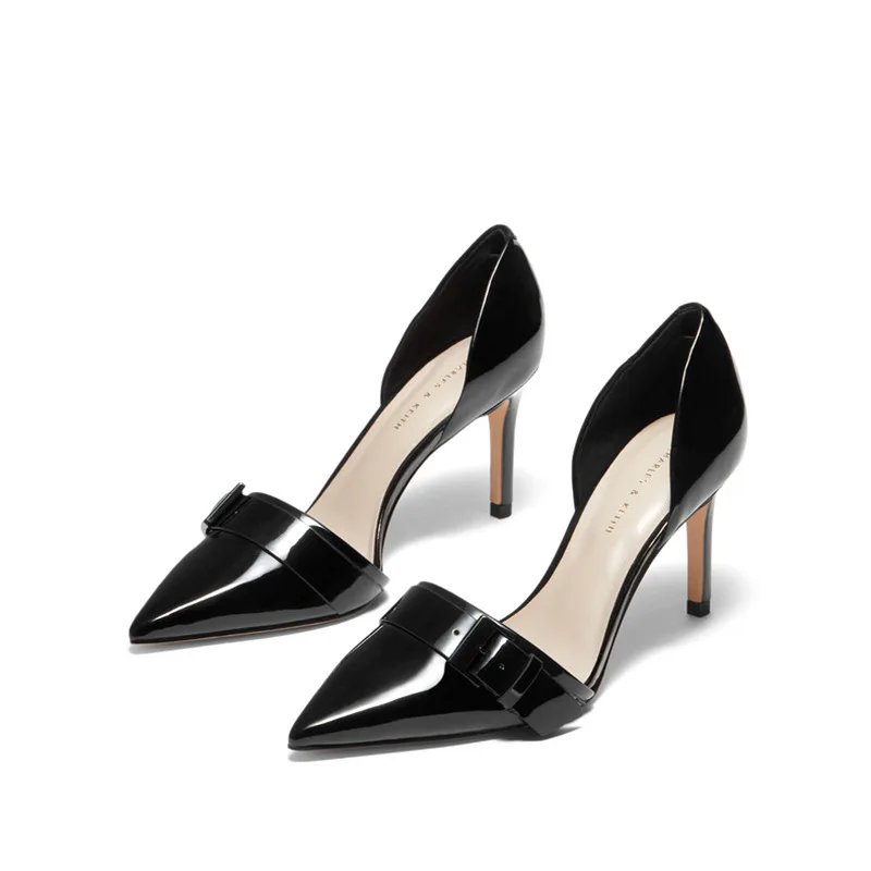 

Women Metalic Shoes Slim Heels Lace-Up Pointed Pumps Sexy Sandals Footwear 2021 Slip On Slimming Spring Gold Toe Crossdressers A