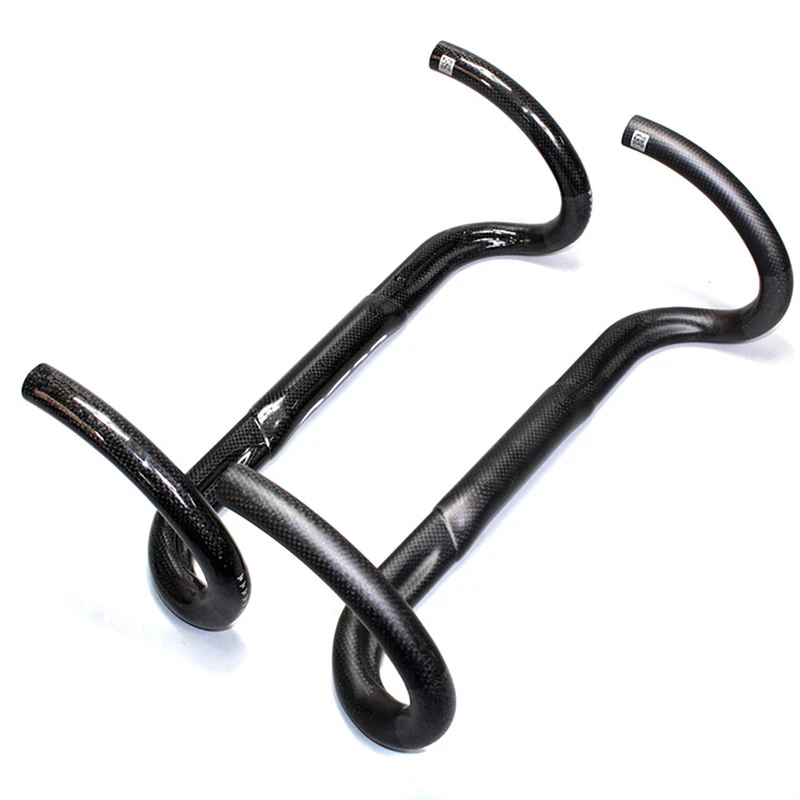 Руль для шоссейного велосипеда MTB полностью из углеродного волокна изогнутый