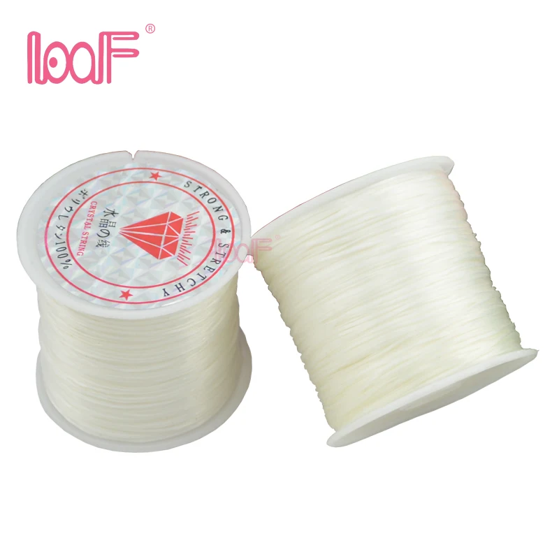 Эластичная нить для бисероплетения LOOF 1 шт. 80 м/рулон 0 8 мм эластичная инструмент