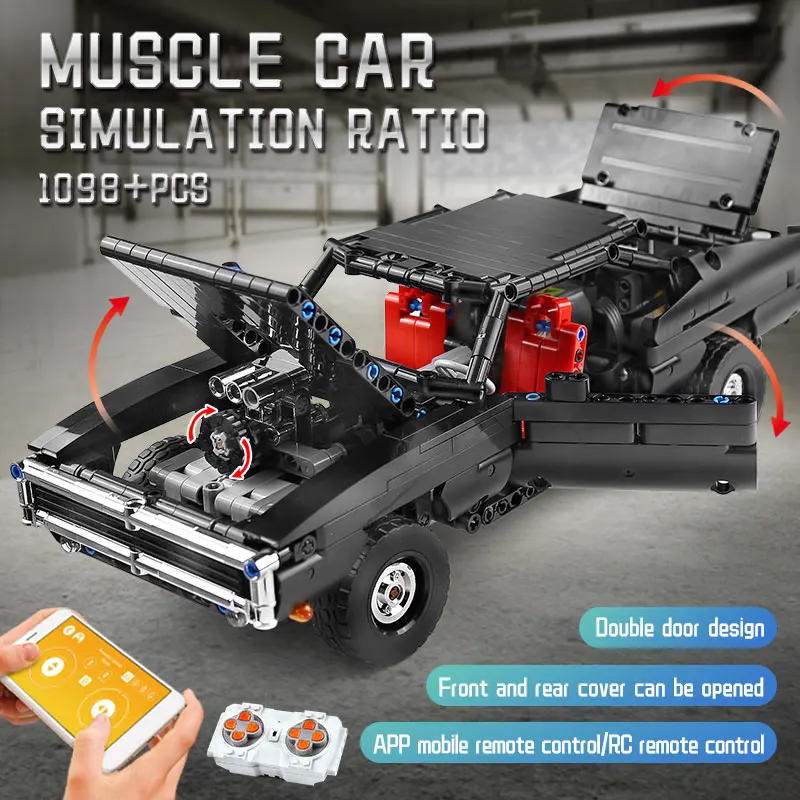 Моторизованная модель автомобиля Mould King 13081 совместимая с приложением 42111
