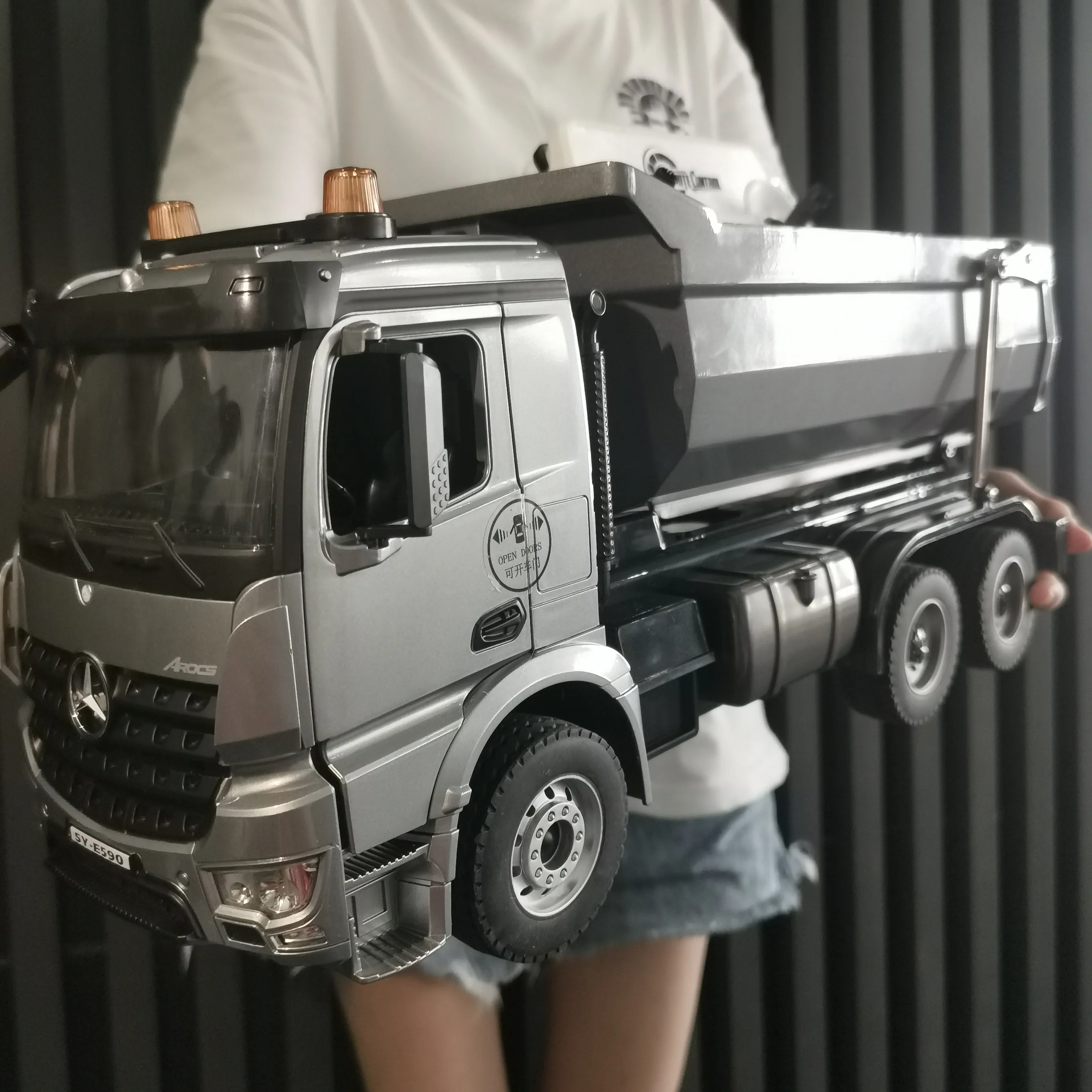 Double E 1:20 RC Truck Tractor Caterpillar Alloy Engineering Car Model 2.4GHz Remote Control Dumper Toys for Boys | Игрушки и хобби