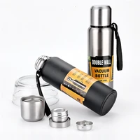 all steel 304 stainless steel vacuum flask outdoor travel car large capacity vacuum flask student portable sports bottle