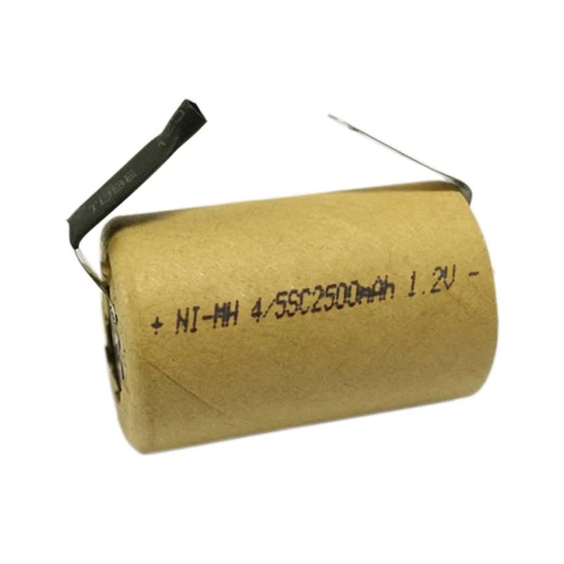 8-20pcs 4/5SC 2500mAh Nimh1.2V Rechargeable Battery SC Ni-MH Cell with Welding Tabs for Power Tools Battey Makita Hitachi Bosch |