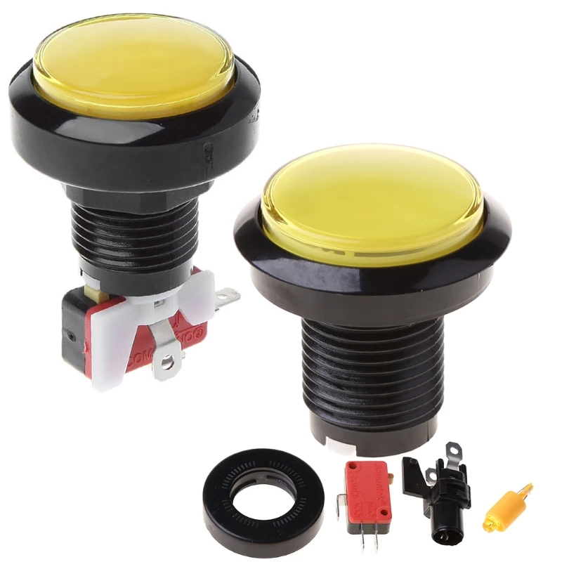 

2022 New 45mm Push Arcade Button 12V Power LED Lit Round Micro Switch Vending Machine