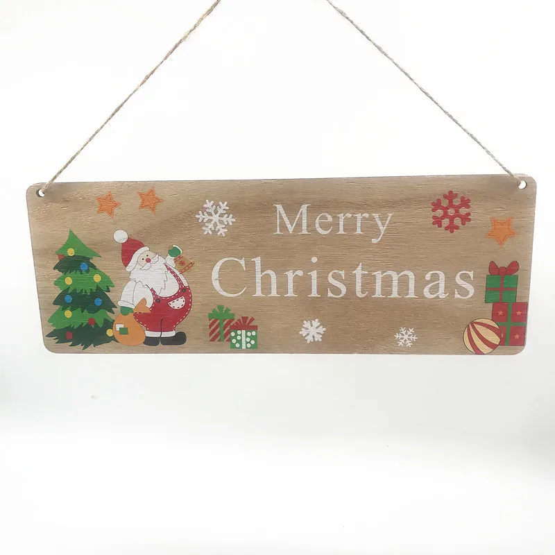 

1 PCS Wooden Christmas Hang Tags Of Various Styles Plus Twine
