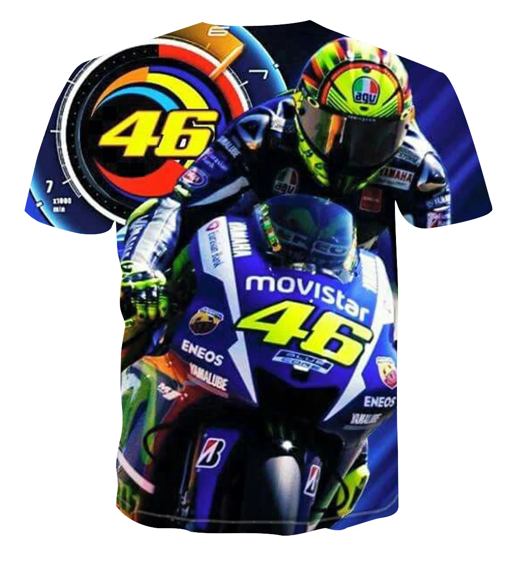 

2021 Fashion Men's 3D T shirt Street Casual Short sleeve 3D Print Motorcycle Pattern Short sleeve Fashion Funny Men's T shirt