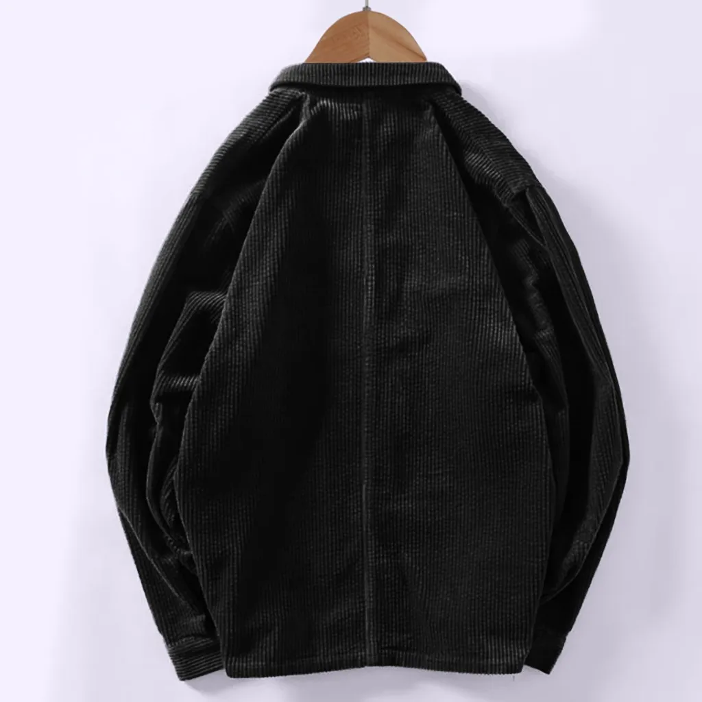 Мужские осенние модные рубашки повседневные однотонные Топы с длинным рукавом