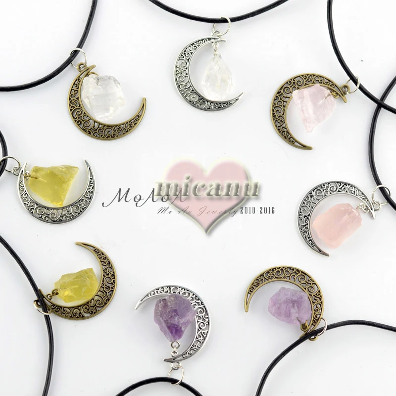 Necklaces Crystal Moon Stone Pendants Boho For Women Glow Colier Femmes Cadeau Envío Gratis Ketting Couple Wholesale Items Luxur