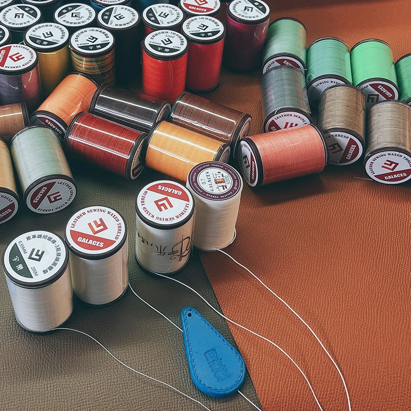 Круглая швейная восковая нить для кожаного браслета 0 65 мм 60 метров | Дом и сад