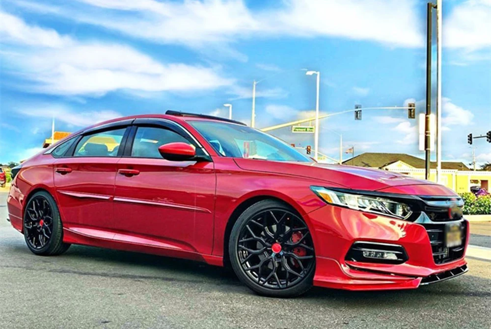 

4pcs AKASAKA Rear Bumper Side Lip Molding Trim Cover for Honda Accord 10th 2018-2019 Car Exterior Body Kits Wrap Angle Cornerite