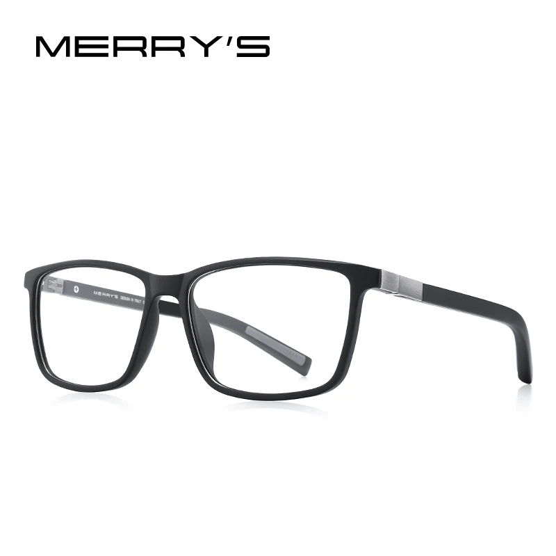 MERRYS дизайн, мужские очки для близорукости по рецепту, роскошные ацетатные очки, оправа, пружинные петли, силиконовые дужки, S2518 - Цвет оправы: C04 Gray