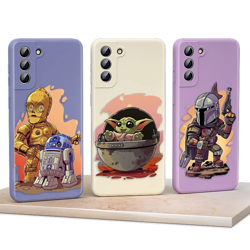 

Star Wars Pattern Cute For Samsung Galaxy S21 S20 FE S10 Note20 Note10 Ultra Plus Lite Pro 5G Liquid Soft Phone Case
