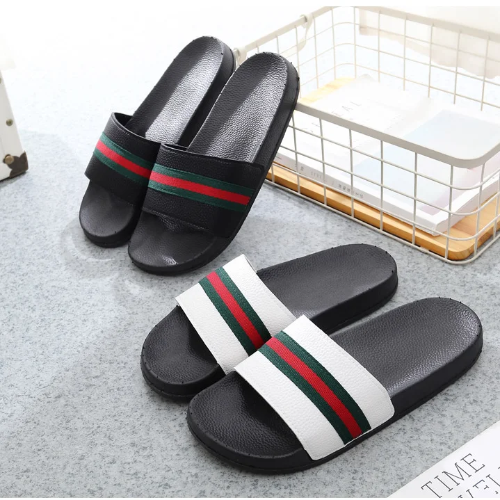 

Шлепанцы женские кожаные, брендовые дизайнерские сандалии, пляжная обувь, для улицы, плоская подошва, модные тапочки, летние