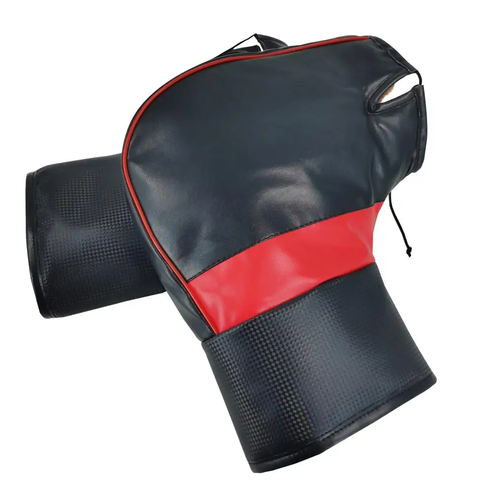 Мужские Водонепроницаемые зимние перчатки из искусственной кожи на руль