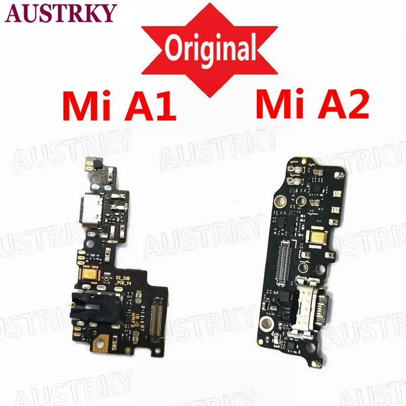 

Оригинальная зарядная плата для Xiaomi Mi A1 5X Mi A2 USB штекер PCB док-разъем гибкий кабель запасные части зарядный порт