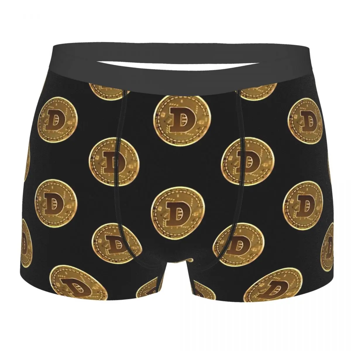 

Dogecoin Cryptocurrency Doge Coin Underpants Cotton Panties Male Underwear Ventilate Shorts Boxer Briefs