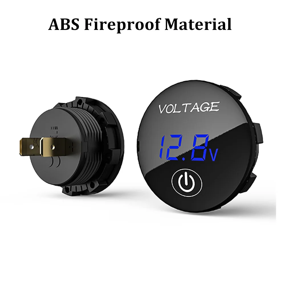 Универсальный светодиодный цифровой вольтметр для автомобиля мотоцикла