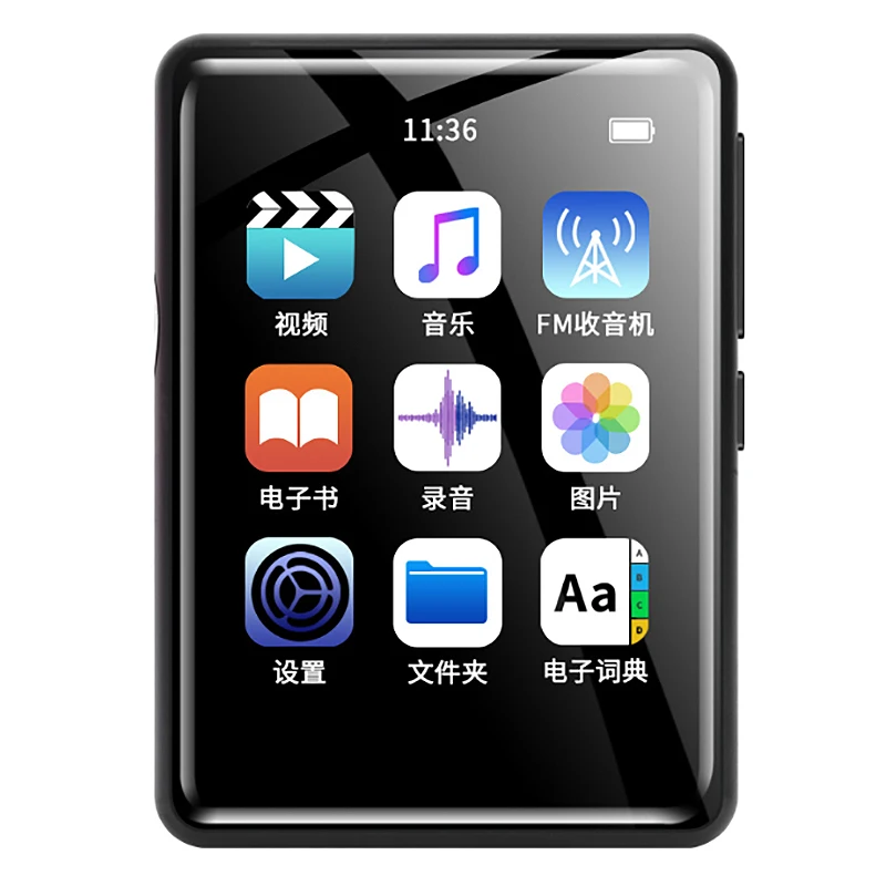 

Full Screen Bluetooth Mp3 Walkman Music Hifi Player 16BG Portable Bluetooth Student Version Mp4 Small Mp5