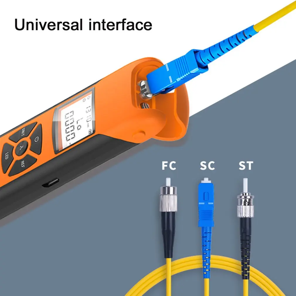 Mini Optical Power Meter FC/SC/ST Universal Port High Precision USB Rechargeable Fiber Optic With FlashLight | Мобильные телефоны и