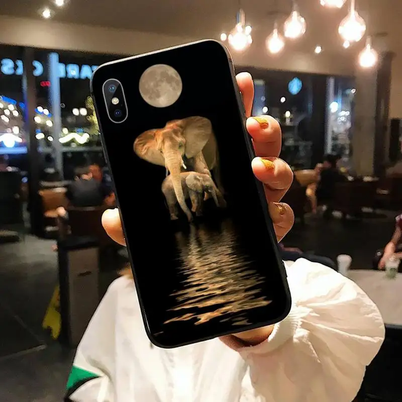 

Animals Lion Wolf Owl Elephant Lion Tiger Phone Case for iPhone 11 12 pro XS MAX 8 7 6 6S Plus X 5S SE 2020 XR