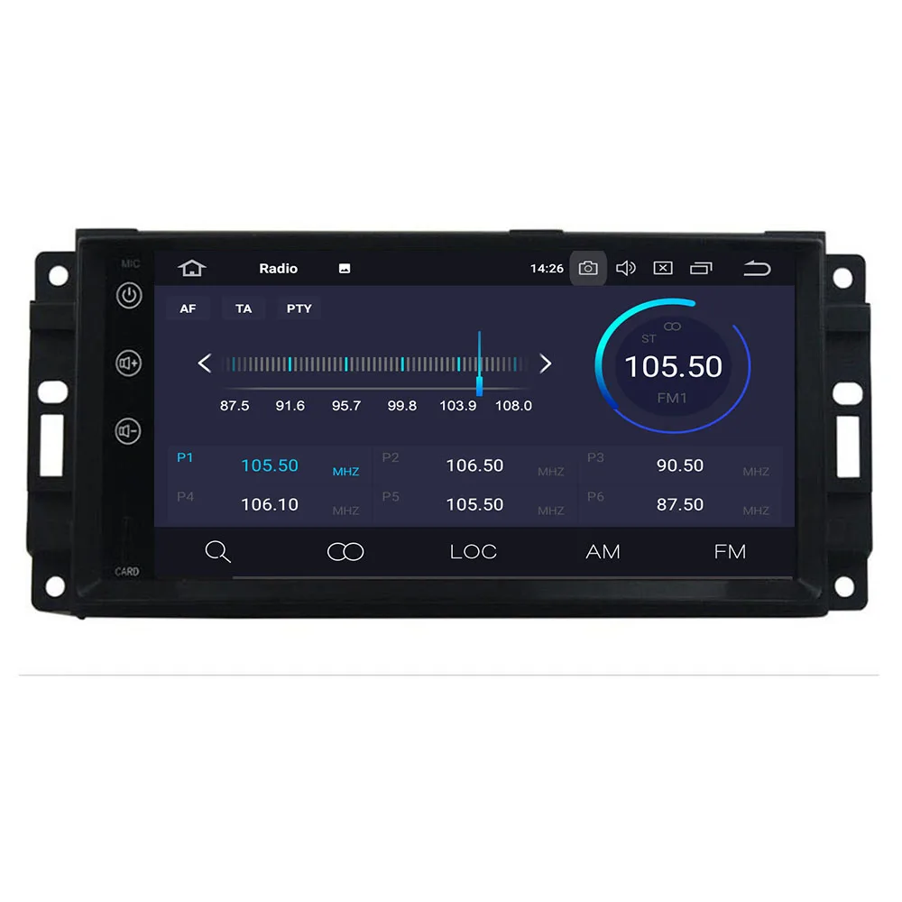 Автомобильный DVD-плеер с диагональю 7 дюймов HD gps-навигация радио стерео для JEEP
