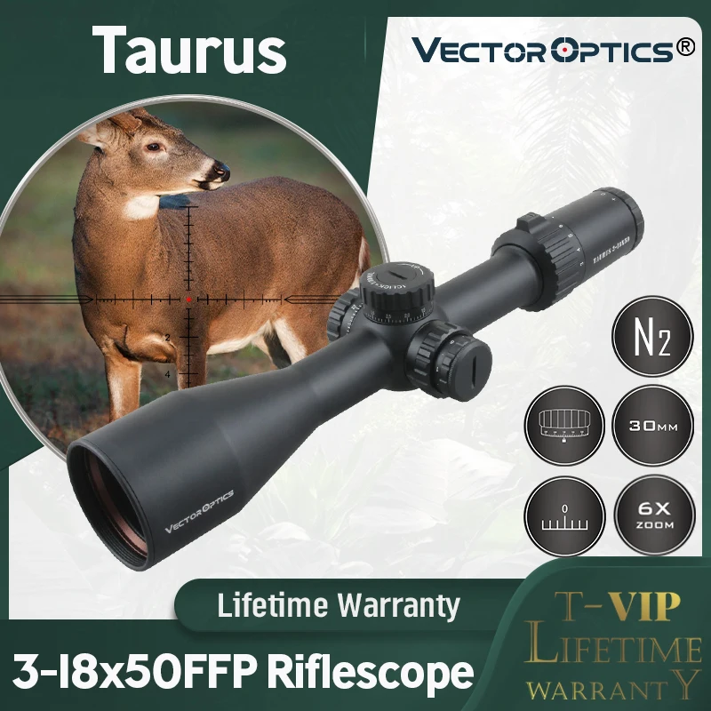 

Vector Optics Taurus 3-18x50 FFP Tactical Precision Riflescope High Quality Long Range Hunting Rifle Scope