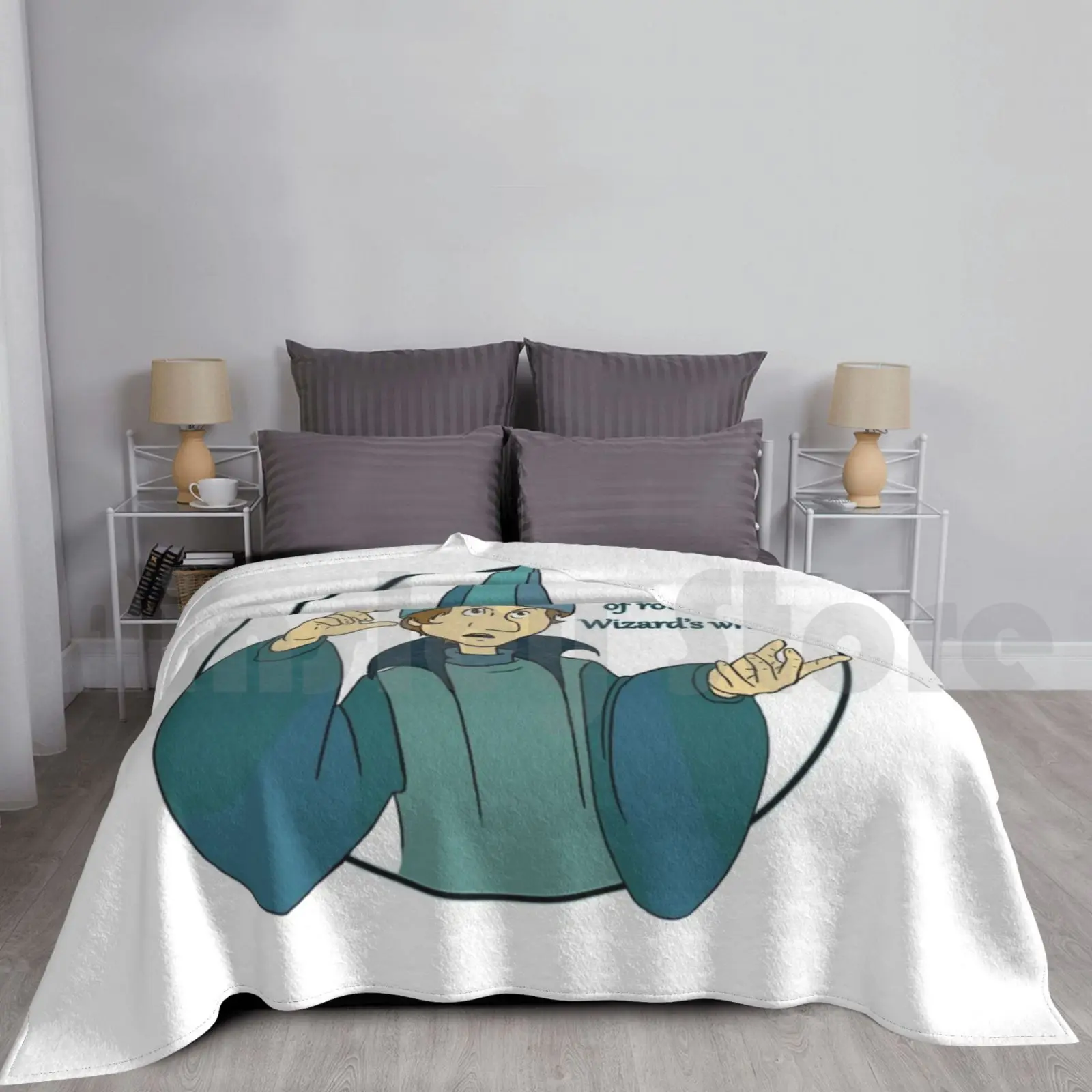 Одеяло Шmendrick's Wrath супер мягкое теплое легкое тонкое Последний единорог Thelastunicorn