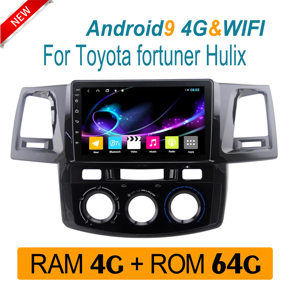 Автомобильный мультимедиа для TOYOTA fortuner hilux 2007 2015 Радио Стерео DVD плеер головное