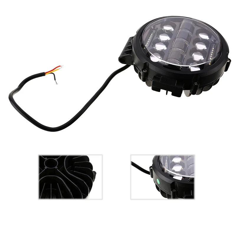 

Universal 7 " Car Motorcycle Headlight H4 LED Phare Farol Moto Headlamp For Jepp Softail Cafe Racer Chopper Honda Head Light