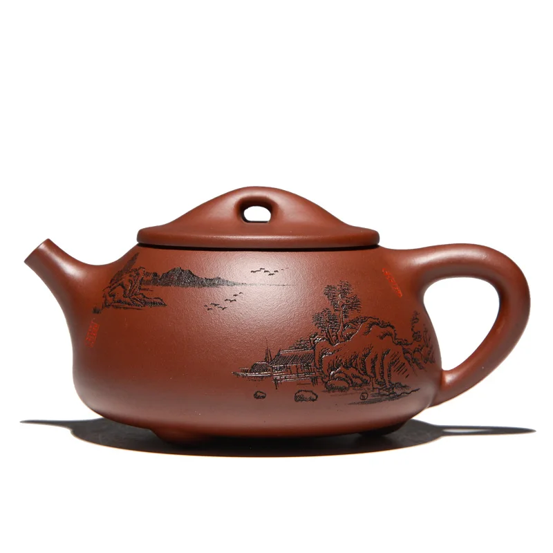 

pure handmade purple clay teapot authentic teapot Kung Fu tea set original ore bottom trough qingjingzhou Shipiao